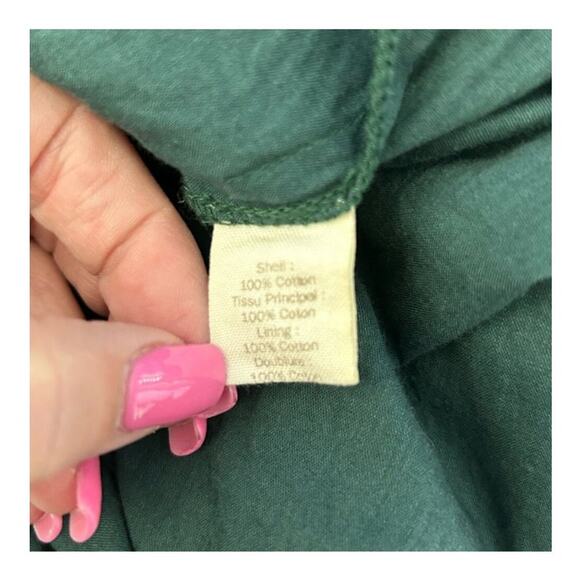 Urban Outfitters Lux Steampunk Victorian Green Ruffle Midi Dress Size 5 - Picture 12 of 16